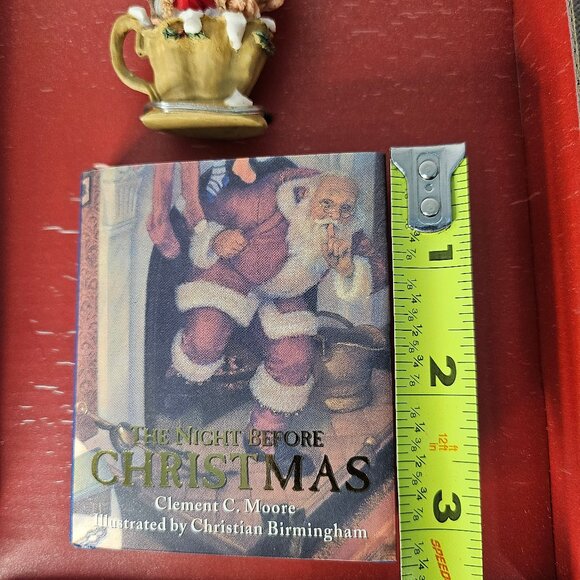 1998 The Night Before Christmas Miniature Edition And Keepsake Ornament - Picture 5 of 12
